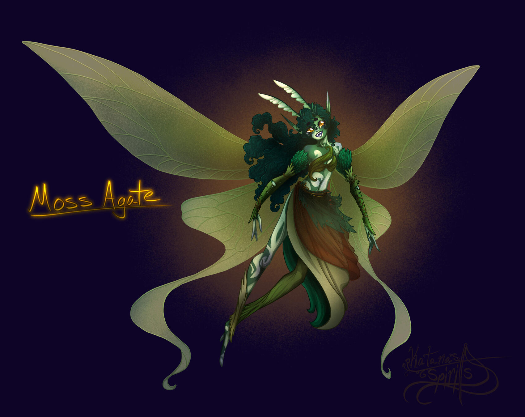 Moss Agate Pixie